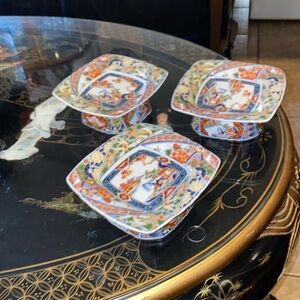 BX48 Antique 1900 Imari authentic Japanese plates